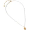 Rubi Shoes Pendant Necklace In Up Gold Sun Pearl
