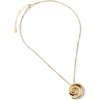 Rubi Shoes Pendant Necklace In Up Gold Swirl