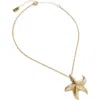 Rubi Shoes Pendant Necklace In Up Starfish Gold