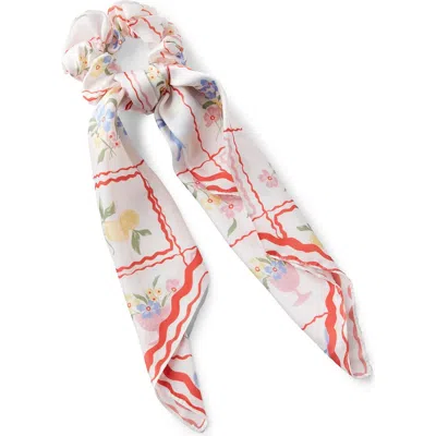 Rubi Shoes Scarf Bow Scrunchie In Summer Moments Red