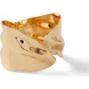 Rubi Shoes Single Bracelet In Up Hammered Leaf Cuff
