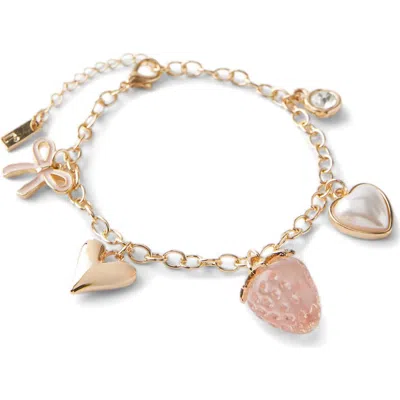 Rubi Shoes Single Bracelet In Up Strawberry Multi Charm
