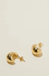 Rubi Shoes Small Charm Earring In Gold Plated Tear Drop Stud