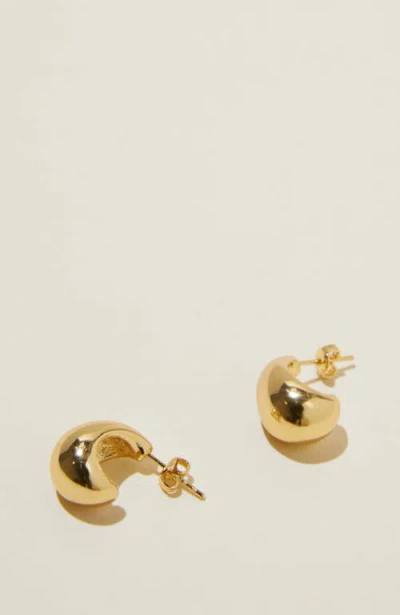 Rubi Shoes Small Charm Earring In Gold Plated Tear Drop Stud