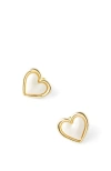 Rubi Shoes Small Charm Earring In Up Ecru Acrylic Shimmer