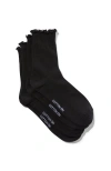 Rubi Shoes The Perfect Pair Frill Rib Crew Sock 2pk In Black