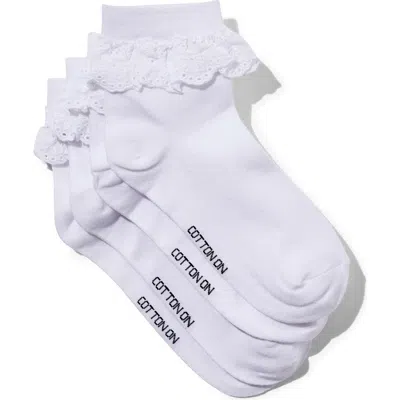 Rubi Shoes The Perfect Pair Pretty Frill Sock In White