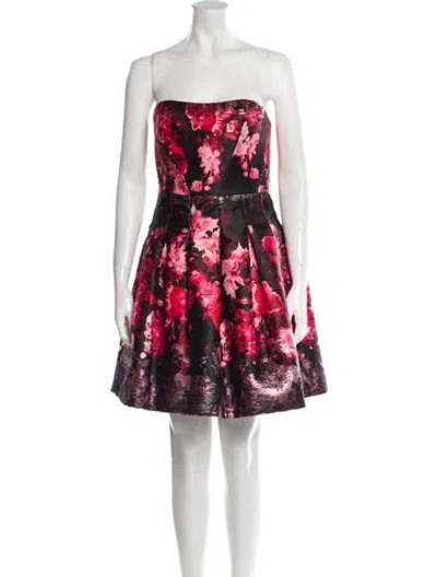 Pre-owned Rubin Singer Floral Print Strapless Tunic In Multi