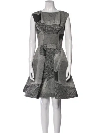 Pre-owned Rubin Singer Printed Mini Dress In Gray