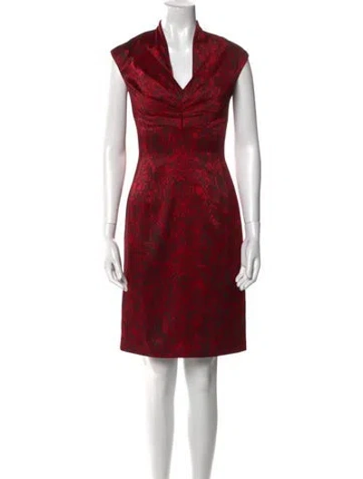 Pre-owned Rubin Singer Silk Knee-length Dress In Red