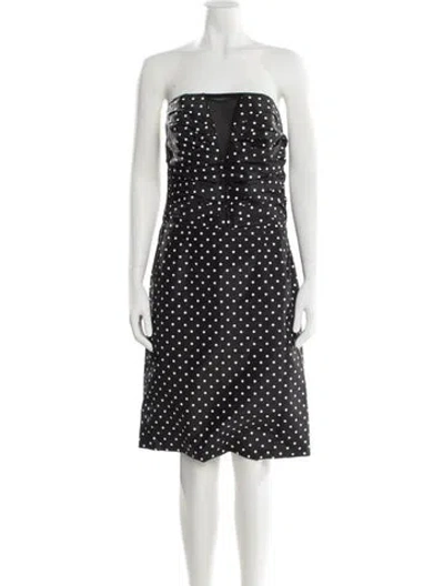 Pre-owned Rubin Singer Silk Mini Dress In Black