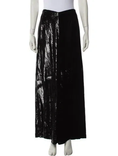 Pre-owned Rubin Singer Wide Leg Pants In Black