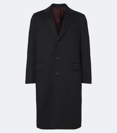 Rubinacci Cashmere Coat In Black