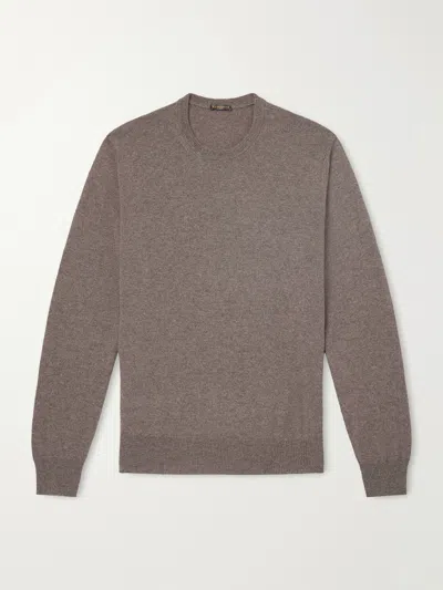 Rubinacci Cashmere Sweater In Brown