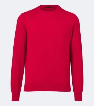 Rubinacci Cashmere Sweater In Red