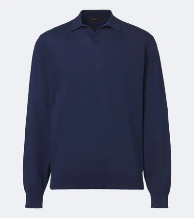 Rubinacci Cotton Polo Sweater In Multi