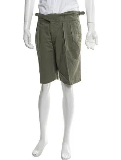 Pre-owned Rubinacci Flat Front Shorts In Green