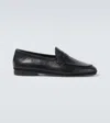 Rubinacci Leather Loafers In Black