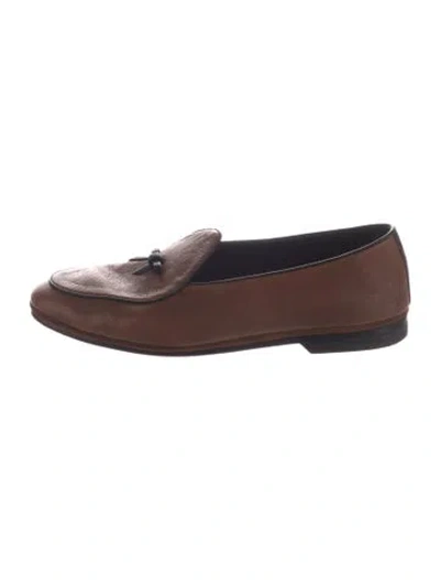 Pre-owned Rubinacci Leather Loafers In Brown