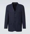 Rubinacci Linen Blazer In Blue