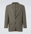 Rubinacci Linen Blazer In Green