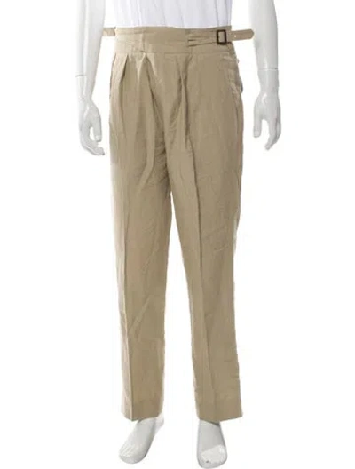 Pre-owned Rubinacci Linen Pants In Neutral
