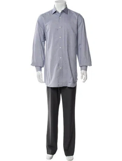 Pre-owned Rubinacci Long Sleeve Shirt In Blue