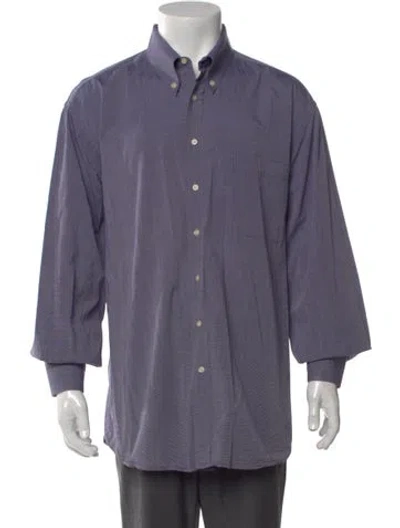 Pre-owned Rubinacci Long Sleeve Shirt In Purple