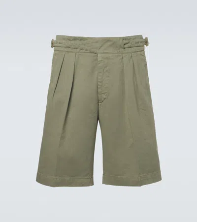 Rubinacci Manny棉质短裤 In Green