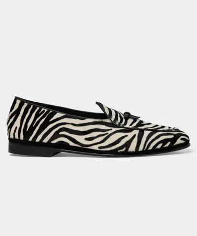 Rubinacci Marphy Bow Loafer In Black Mix