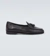 Rubinacci Marphy Tasselled Leather Loafers In Black