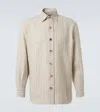 Rubinacci Hemdjacke Aus Leinen Und Wolle In Beige
