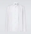 Rubinacci Pleated Cotton Tuxedo Shirt In White