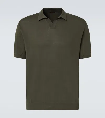 Rubinacci Cotton Polo Shirt In Green