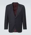 Rubinacci Single-breasted Virgin Wool Blazer In Blue