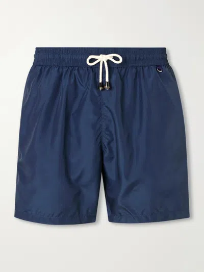 Rubinacci Straight-leg Swim Shorts In Blue
