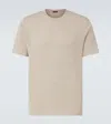 Rubinacci Cotton Jersey T-shirt In Beige