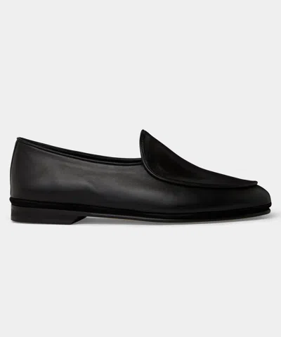 Rubinacci Venetian Loafer In Black