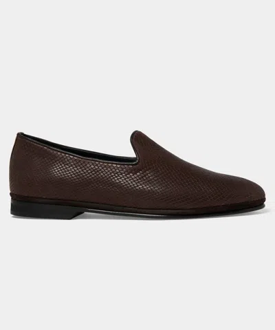 Rubinacci Venetian Loafer In Brown