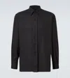 Rubinacci Virgin Wool Shirt In Black