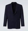 Rubinacci Wool Grisaille Blazer In Blue