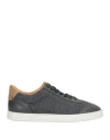 Rubirosa Man Sneakers Grey Size 9 Textile Fibers, Leather In Gray