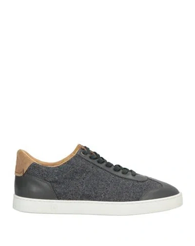 Rubirosa Man Sneakers Grey Size 9 Textile Fibers, Leather In Gray
