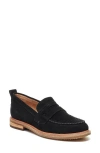 Ruby & Bloom Lens Penny Loafer In Black Wide
