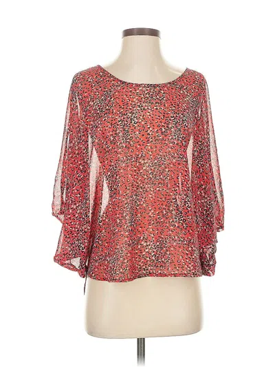 Pre-owned Ruby And Jenna 3/4 Sleeve Blouse In Red