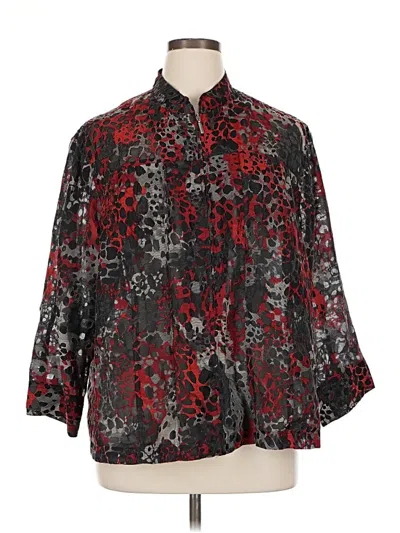Pre-owned Ruby Rd. 3/4 Sleeve Blouse In Black