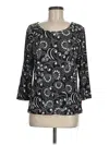 Ruby Rd. 3/4 Sleeve Blouse In Black