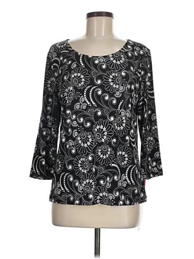 Ruby Rd. 3/4 Sleeve Blouse In Black
