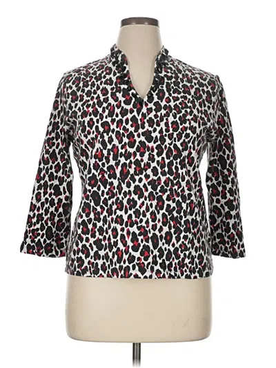 Pre-owned Ruby Rd. 3/4 Sleeve Blouse In Black