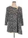 Ruby Rd. 3/4 Sleeve Blouse In Black